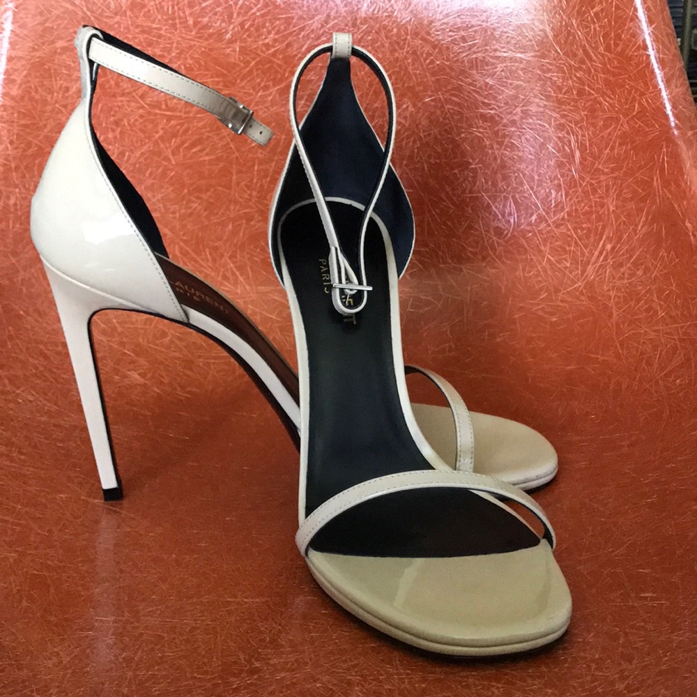 NIB AUTH. SAINT LAURENT NUDE JANE SANDAL SZ 40 - Picture 3 of 7